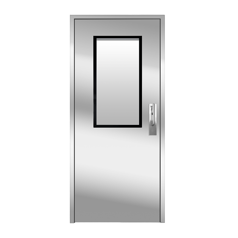 باب نظيف من الفولاذ المقاوم للصدأ بإطار مسطح